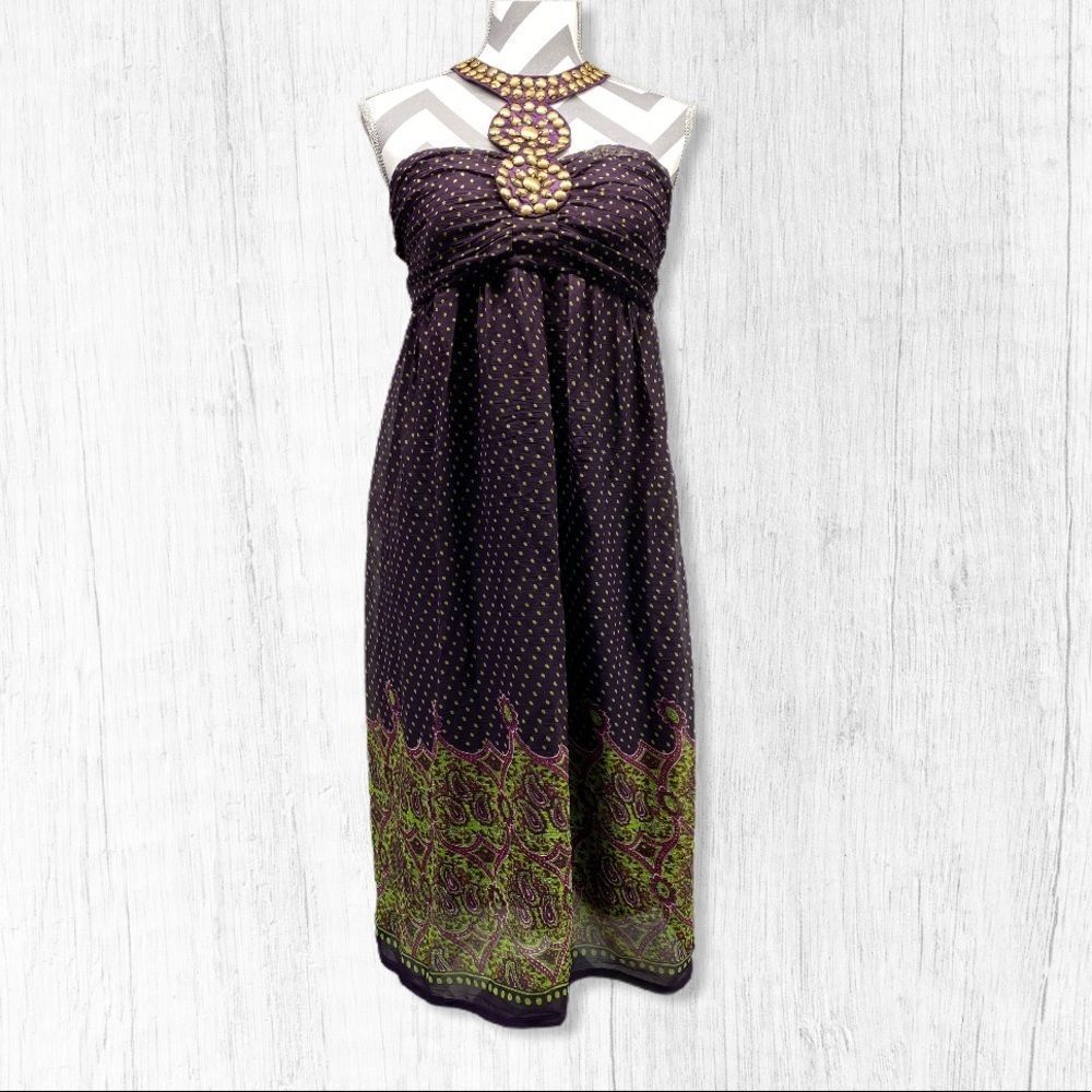 Magic Beaded Halter Dress size XL NEW